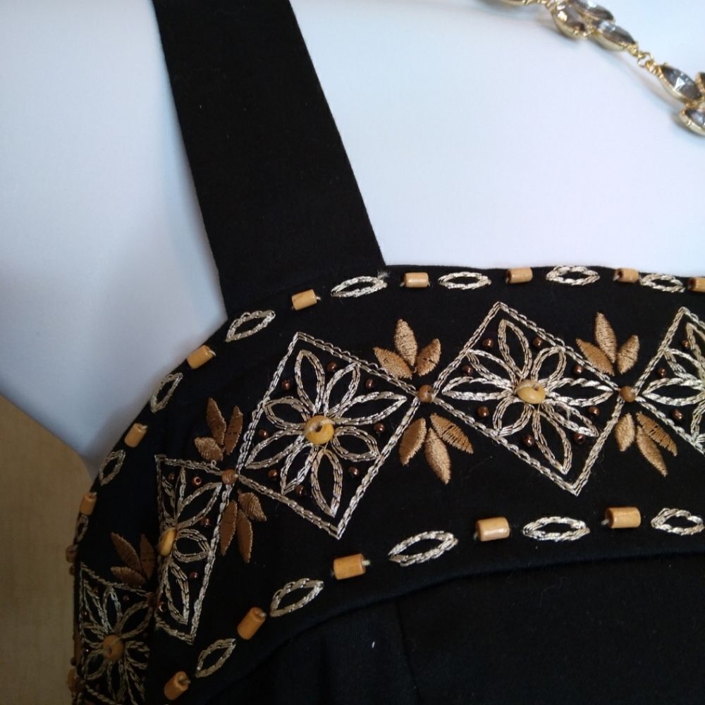 dressbarn NWT Black Sundress 22W Embellished